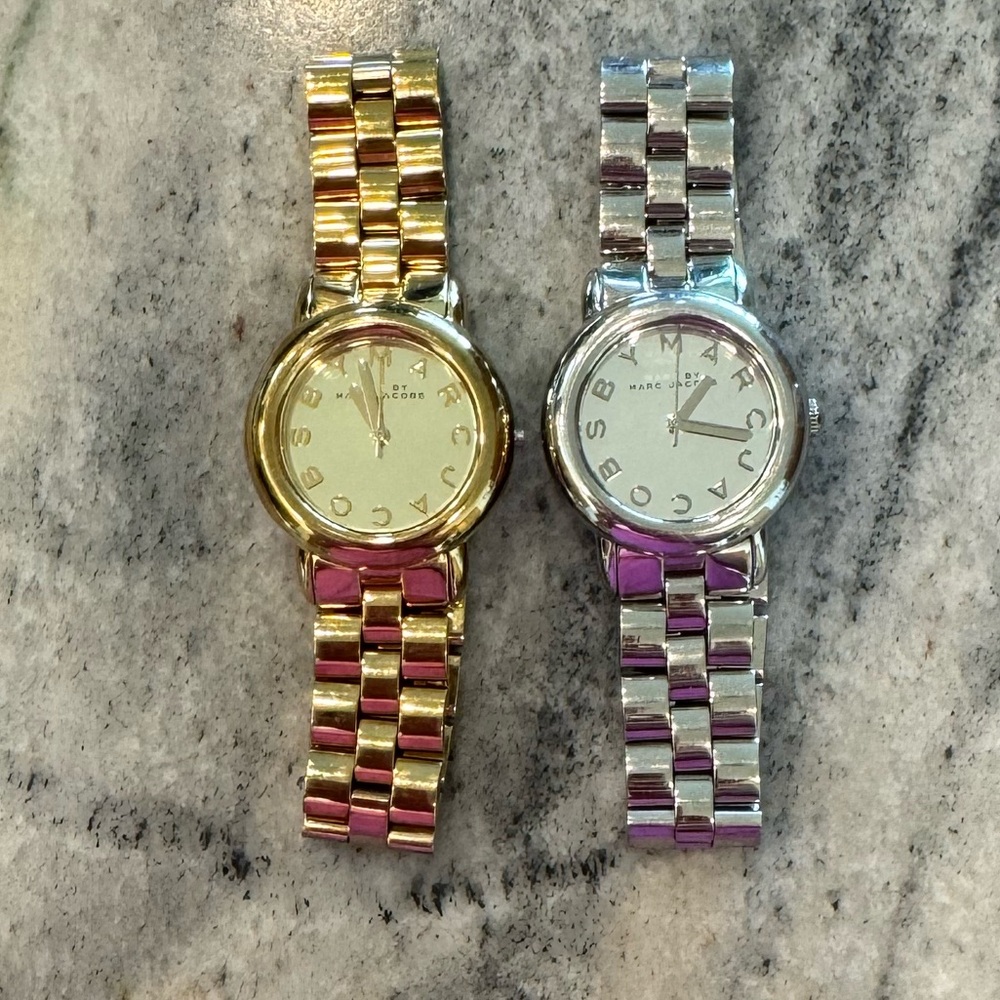 Marc by Marc Jacobs gold and silver watches